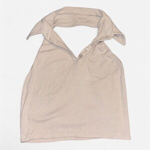 Beige Halter Top